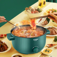 Electric Divided Hot Pot Dish Double Food Small Soup Multifunction Hot Pot Round Lamb Household Ramen Fondue Chinoise Cookware