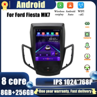 Android 14 Car Radio 9.7 inch for Ford Fiesta MK7 2009-2016 Multimedia Player 4G GPS Navigation Carplay Head Unit Stereo Audio