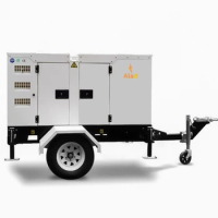 Mobile Silent Yu Chai Trailer Portable Generator Power 20 KW 25 KVA EPA With Wkeels For Sale