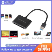 USB SD Card Reader USB 3.0 Memory Card Reader Writer Compact Flash Card Adapter For CF/SD/TF Micro SD/Micro Card For Wind 3 IN 1
