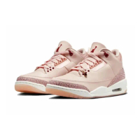 【NIKE 耐吉】W Air Jordan 3 Valentines Day 情人節 爆裂紋 粉白 透氣 緩震 運動鞋 女鞋 HJ0178-600