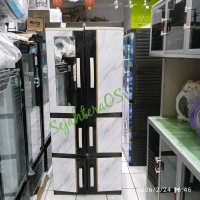Lemari Baju Kontainer Baju Plastik 3 Susun Pintu Cermin