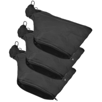 Mitre Saw Dust Bag, Black Dust Collector Bag with Zipper &amp; Wire Stand, for 255 Model Miter Saw 3Pcs