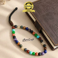 Tasbih Batu Alam Akik Kristal Kombinasi Asli 100% Original