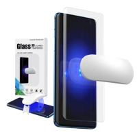 Screen Protector Tempered Glass For Oneplus 7 Pro with fingerprint unlock UV Glass film full cover for Oneplus 7T Pro