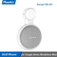 Outlet Wall Mount Holder for Google Home Mini Nest Mini (2nd Gen) Space-Saving Accessories Compact Case Plug in Kitchen Bedroom