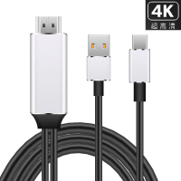 【優選百貨】USBtype-c轉HDMI高清線適用于macbook/三星華為手機連接電視投影HDMI 轉接線 分配器 高清