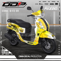 DECAL STICKER YAMAHA FAZIO FULL BODY DECAL MOTOR MOTIF BONEKA LUCU DECAL KEREN DECAL KEKINIAN DECAL 
