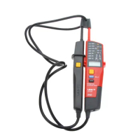 UNI-T UT18C Auto Range Voltage Meter Continuity Tester LCD/LED Indication Date Hold RCD Test No Battery Detection Detector