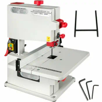 Woodworking Sawing Machine Band Saw Workshop Bench Top Bandsaw 200mm Cutting Wood 350W DIY Table Blade
