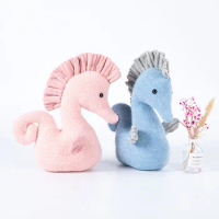 New Plush Toy Soft Sea Horse Stuffed Plush Doll Animal Fish Toy Hippocampus Couple Dolls Pillow Home Decor Gifts for Children Gi