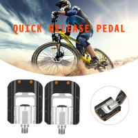 Universal Folding Bike Pedals Aluminum 9/16'' Anti-Skid Foldable Pedal for Mountain Bike Folding Bike Road Bike