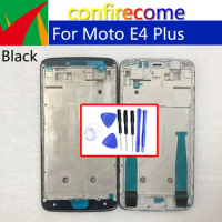 For Motorola Moto E4 Plus E4Plus Front Housing LCD Display Frame Replacement