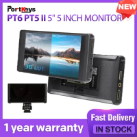 PORTKEYS PT5 II 5" 5 Inch Monitor |Supports up to DCI 4K24 input via HDMI| RGB and luma waveforms, zebra, false color