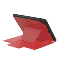 Tablet PC Case for iPad 9.7 iPad Air2 Multi-Function Card Tablet Leather Case Flip Bracket (2017/2018) Red