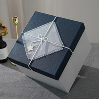 禮物盒 正方形禮品盒超大伴手禮禮物盒大號禮物包裝盒生日禮盒包裝盒子