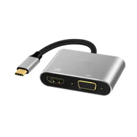USB C HDMI VGA Adapter Type C to HDMI 4K Thunderbolt 3 For Samsung Galaxy S9/S8 Huawei Mate 20/P20 Pro USB C HDMI