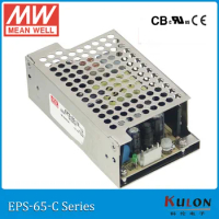 Original MEAN WELL EPS-65-24-C 24V 2.71A 65W meanwell enclosed type Power Supply EPS-65 with cover