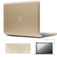 For Apple Macbook Air 13/11/MacBook Pro 13/15 Inch Hard Shell Laptop Protector Case+ Screen Protector + Keyboard Cover