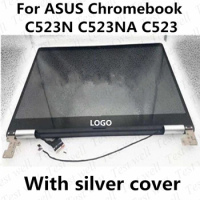 FOR ASUS Chromebook C523 Glass Touch Digitizer panel with lcd display Assembly full set replacement For ASUS C523NA-IH24T