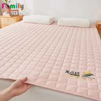 Soft Comfortable Bed Mat Home Hotel Student Dormitory Breathable Foldable Mattress with Corn Fiber Queen King Size Bedding 1Pc