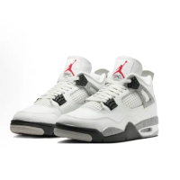 【NIKE 耐吉】Air Jordan 4 OG White Cement 白水泥 白灰 2025復刻版 男鞋 FV5029-100