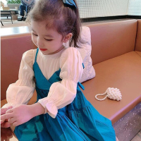 Baby童衣 假兩件式雪紡洋裝 女童洋裝 可愛洋裝 氣質洋裝 88949