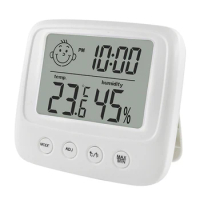 Thermohygrometer Instrument Accurate Digital LCD Indoor Convenient Temperature Sensor One Piece of Multifunctional Thermometer