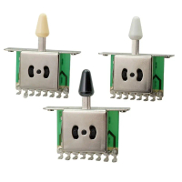 Portable 3/5 Cara Guitar Pickup Selector Switch ABS tombol Aloi zink Guitar 3 Way Pickup 3 Warna Log