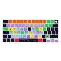 XSKN EU US Ableton Live Shortcuts Silicone Keyboard Cover Skin for Apple 2021-2023 Macbook Pro 14.2 and Macbook Pro 16.2 M2 M3
