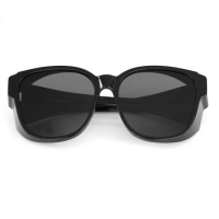 【AVEETA 艾菲塔】2105-亮黑專業多功能抗藍光抗UV400偏光套鏡(含眼鏡布+眼鏡袋)