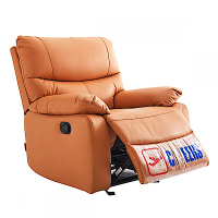 Cheers芝華仕頭等艙 科技布 手動搖椅單人沙發 K9780 愛馬仕橙 (H014303747)