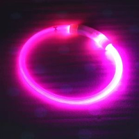 狗狗發光狗頸圈寵物夜光遛狗燈狗圈頸圈夜間發亮充電