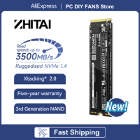 ZHITAI TiPlus5000 1TB 2TB SSD M.2 2280 NVMe M2 Hard Disk 3500MB/s PCle Gen 3x4 Internal Solid State 