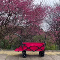 Large Capacity Household Garden Carts Outdoor Travel Camping Trailer Foldable Picnic Beach Trolley Portable Hotel Shopping Cart