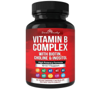 Divine Bounty Super B Complex Vitamins - All B Vitamins Including B12, B1, B2, B3, B5, B6, B7, B9, F