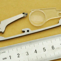 1 Piece Replacement Phillips Screwdriver Magnifying Lens Glass with Back Spacer for 91mm Victorinox Swiss Army Knife