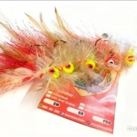 (JIGHEAD) UMPAN MANCING BULU-BULU warna 3.5g-4cm umpan mancing casting/fly fishing cocok memancing i