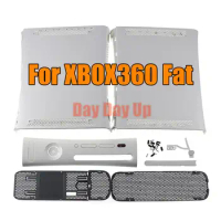 1set Housing Case House Shell Have Logo Full Housing Case For XBOX360 Fat Console Black White Color For XBOX 360 Fat Console