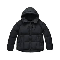Pyrenex Harmonie Hooded Down Jacket Women Black 38 Black