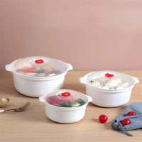 S/M/L Microwave Oven Special Box Steamed Dumpling Rice Container Heated Soup Pot Hot Steamed Buns With Lid Cooking Gadget