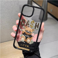 sarung keras lutsinar akrilik untuk iphone 15promax, 14, 11, 13, 12, 7Plus, 8, X, XS Max, penutup be