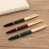 Yong Sheng 730 Fountain Pen Red Golden Retro old style Favorites School Student Office Stationery
