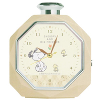 小禮堂 Snoopy 香水瓶造型鬧鐘 (米叉腰款) 4550451-110736