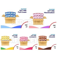 susu diamond 125ml Susu UHT Diamond Milk 125ml RASA COKELAT 1 karton 40x125ml