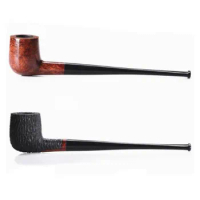 Reading Brierwood Pipe Tobacco Pipe Special Long Bucket 3MM filter Wooden Tobacco Smoke Pipe