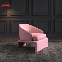 現代極簡單人休閑沙發椅輕奢小戶型客廳單椅創意設計師哈雷沙發椅