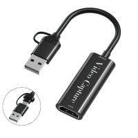 【HongXin】Type-C+USB二合一轉HDMI影像擷取卡