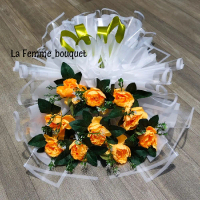 Buket bunga peony artificial