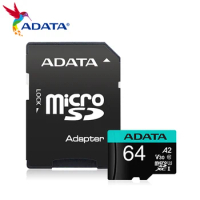Original ADATA Micro SD Card 64GB 128GB 32GB Flash Memory SD Card 256GB U3 4K V30 Microsd 512GB TF Card for Mini PC Phone Tablet